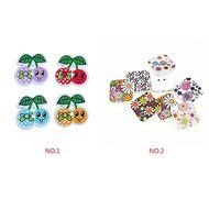 MuLuo 50pcs Mixed 2 Holes Sewing Bakelite Buttons with Cherry Pattern Buttons DIY 30mm N3