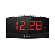 Borne CR1830d AM/FM Clock Radio large 1.8&quot; display,with Snooze, Sleep time, battery backup Functions with present... N3