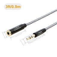 CableCreation [2-PACK] 3 Feet 3.5mm Audio Extension cable, Male to Female Slim and Soft Cable with Gold Plated... N3