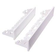 2 Pcs White Shabby Chic Candle Shelves Wall Hanging Shelf Bedroom Books Goods Storage Holder Living Room Wood... N4