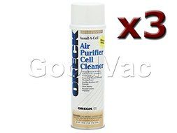 (Pack of 3) Oreck Air Purifier 19oz Assail-A-Cell Cleaner Cans. Part Number: 32358