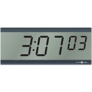 Pyramid S9D3L6LBXB 6-Digit LCD Wireless Battery Operated Digital Clock - Black