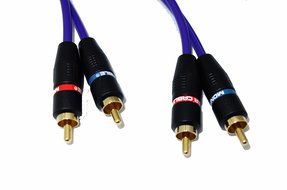 Monster Cable ILJRY C-1 F Single Female RCA to Dual Male RCA Y-Adapter Pair