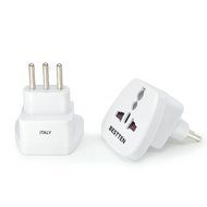 Bestten 3 Outlet Portable Travel Surge Protector with 2.4A Dual USB Charging Ports, 18in Cord, ETL Listed, White N22
