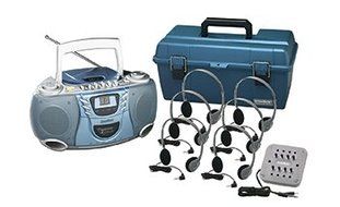 6 Person Cd &amp; Cassette Listening Center