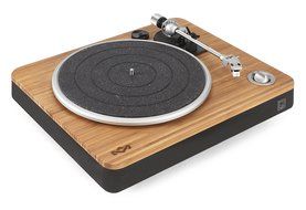 House of Marley Stir It Up Natural Bamboo Turntable with Built-in Pre-Amp (Signature Black) N3