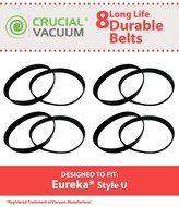 Eureka Style U Belt 8-Pack Designed To Fit Eureka Uprights, Whirlwind, Victory, Bravo, LiteSpeed; Compare To Part...