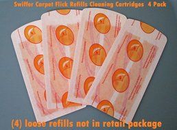Swiffer Carpet Refills Cartridges - 4 pack - Carpet Flicks Not In Retail Packaging
