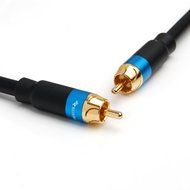 BlueRigger Dual Shielded Subwoofer Audio RCA to RCA Cable with Gold Plated Connectors - 35 Feet