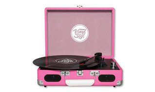 Vinyl Styl Groove Portable 3 Speed Turntable (Pink) N4