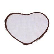 Kingfansion Bedroom Door Mat Heart Shaped Carpet Fluffy Chenille Rug Cushion (Purple) N20
