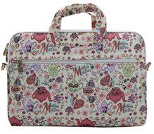 Canvaslove Black Easter Egg Patten Canvas Laptop Shoulder Bag 11 Inch 12 Inch 13 Inch Laptop Messenger Bag 13.3... N25