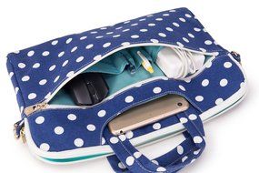 Canvaslove Black Easter Egg Patten Canvas Laptop Shoulder Bag 11 Inch 12 Inch 13 Inch Laptop Messenger Bag 13.3... N30