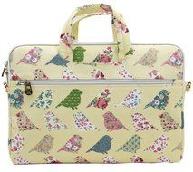 Canvaslove Black Easter Egg Patten Canvas Laptop Shoulder Bag 11 Inch 12 Inch 13 Inch Laptop Messenger Bag 13.3... N35