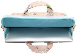 Canvaslove Black Easter Egg Patten Canvas Laptop Shoulder Bag 11 Inch 12 Inch 13 Inch Laptop Messenger Bag 13.3... N38