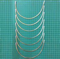 CHENGYIDA 10PCS(5Pairs) Stainless steel Bra Under Wires- Size XL (Meatures total length: 28cm, opening:17.4cm)
