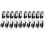 Lsgoodcare 20PCS 3.5mm Stereo Jack Panel Mount Connector N2