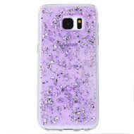 Galaxy S7 Edge Case,UZZO Luxury Sparkle Powder Paillette Bling Flexible TPU Bumper Case Protective Shell Rubber... N5