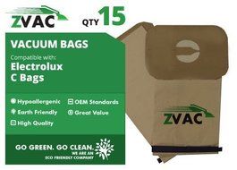 Electrolux Microlined Canister C Vacuum Bags - 15 Pack - Made by ZVac