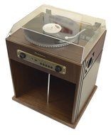 Studebaker Stereo Turntable with Bluetooth Receiver and Record Storage Compartment, SB6059 N2