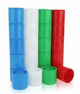 Homeio 35mm/41mm Film Canisters ''Multi-Color'' Red-Green-Blue-White Empty Photo Storage Containers with Airtight... N10