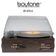 Boytone BT-27G-C Bluetooth connection 3-Speed Stereo Turntable, 2 built in Speakers Digital LCD Display AM/FM...