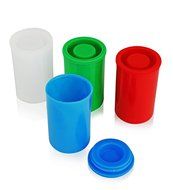 Homeio 35mm/41mm Film Canisters ''Multi-Color'' Red-Green-Blue-White Empty Photo Storage Containers with Airtight... N11