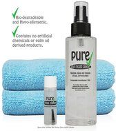 150ml Vinyl Record LP &amp; Stylus Cleaning Kit with Microfibre Cloth by Pure Organics N2
