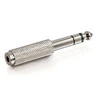 C2G / Cables To Go 40639 6.3mm Stereo Male to 3.5mm Stereo Female Adapter (Metallic Silver) N3