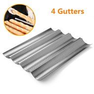 Perforated Baguette Pan, Homono Non-Stick Perforated French Bread Pan Wave Loaf Bake Mold, 15 by 13 by 1 inch... N4