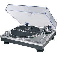 Switchable Built-in Pre Amplifier, Direct Drive Professional DJ Turntable with USB Output, Silver