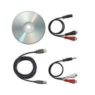 Switchable Built-in Pre Amplifier, Direct Drive Professional DJ Turntable with USB Output, Silver N2