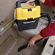 WORKSHOP Wet Dry Vac WS0300VA Portable Wet Dry Vacuum Cleaner, 3-Gallon Small Shop Vacuum Cleaner, 3.5 Peak HP... N9