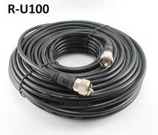100ft Rg8x Coax UHF (Pl259) Male to Male 50 Ohm Antenna Cable