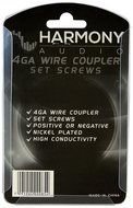 Harmony Audio HA-WC4 Car Stereo Power or Ground 4 Gauge Wire Splice Coupler - Nickel Plated N3