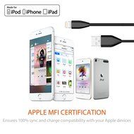 Jackery Jewel iPhone Charger Apple MFI Certified Lightning Power Cable with Built-In Compact External Portable... N7