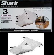 Shark Dust-Away 3-Pack Advanced Micro-Fiber Replacement Pads - Compatible With Rocket Dust-Away, Rotator, Navigator...