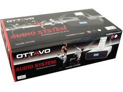 Ottavo OT3040w 30-Pin Audio System &amp; Alarm Clock FM Raido for iPod w/ Remote control - White Color N2
