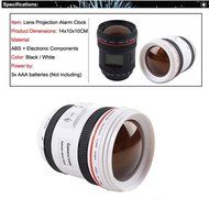 Best-mall Camera Lens Projection, Novelty Calendar Music LCD Digital Alarm Clock Projection(White)