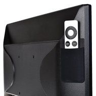 COSMOS &reg; Pack of 2 Black Adhesive Pocket Pouch Holder for Apple TV Remote Controller (fit for BOTH 3rd and 4th...