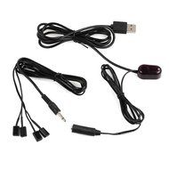 IR Repeater Neoteck Infrared Remote 1 Receiver 4 Emitters Control Kit Hidden IR System, USB Adapter for Amplifier... N7