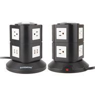 Power Strip, Safemore Smart 6-Outlet with 4-USB Surge Protection Power Socket 4000W 110-250V Worldwide Voltage... N6