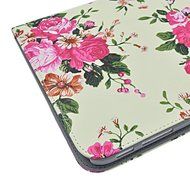 Seedan Folio Stand Case for Samsung Galaxy Tab 4 10.1 (10.1 inch, SM-T530 / T531 / T535) Flower Peony Flip Leather... N4