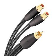 AudioQuest Y splitter - one RCA male to two RCA female 6in (15.24cm) cable