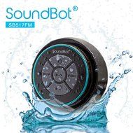 Waterproof FM Radio Bluetooth Wireless Shower Speaker BLU/BLK N2