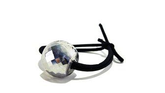 Nkisup Acrylic Ball Decorate Elastic Hair Band Hair Accessories Holder (Gold) N7