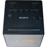 Sony Dual Alarm Clock with Extendable Snooze, AM/FM Radio, Built-in Calendar, Large LED Display, &amp; Battery Backup... N7