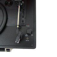 Keni Portable Turntable Suitcase USB Record Player, with Software for Ripping &amp; Editing Audio,Black N6