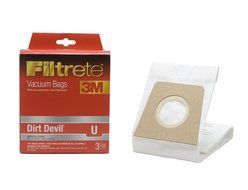 3M Filtrete Dirt Devil U Micro Allergen Vacuum Bag, 3 Pack