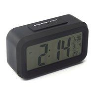Elitek AC-8 Digital Silence LCD Alarm Clock LED Light Snooze / Backlight Digit Time Date Calendar N6